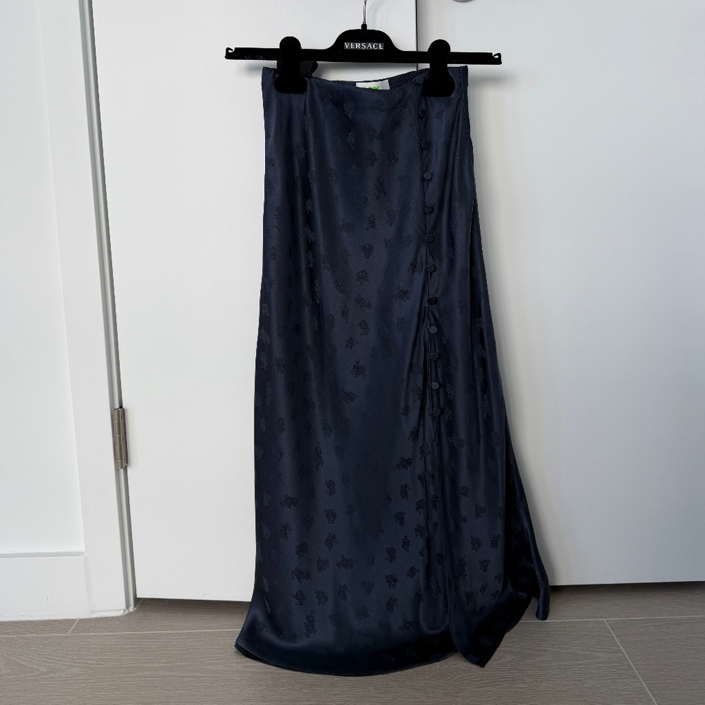 From Future Silk Skirt with Flower Print